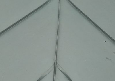 Detaljer 7_Båndtekking av tak, avslutning av baner